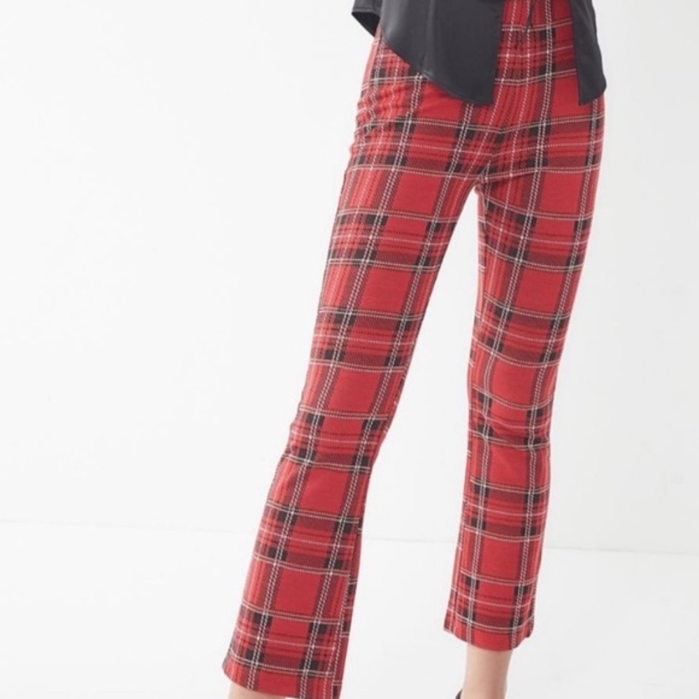 Urban Outfitters Plaid Kick Flare Pant Size small